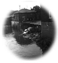1968 Flood damage in Waverly Iowa