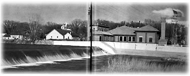 Picture of the dam and east plant in Waverly Iowa
