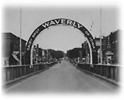 Arch in Waverly Iowa over Bremer Ave